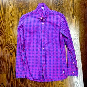 Bonobos Slim Fit Men’s Gingham Dress Shirt in Small